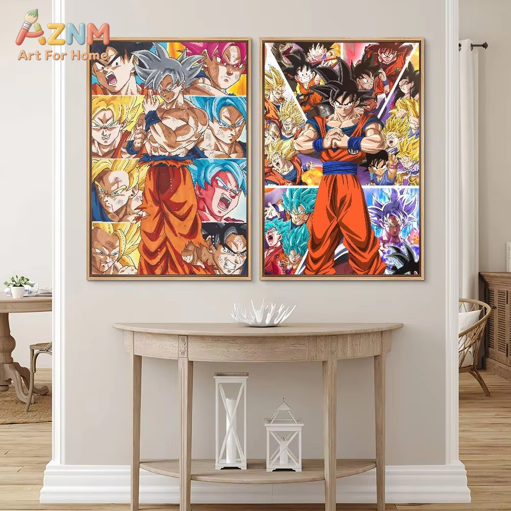 Resin Art Goku - AZNM Dragon Ball Diamond Poster Son