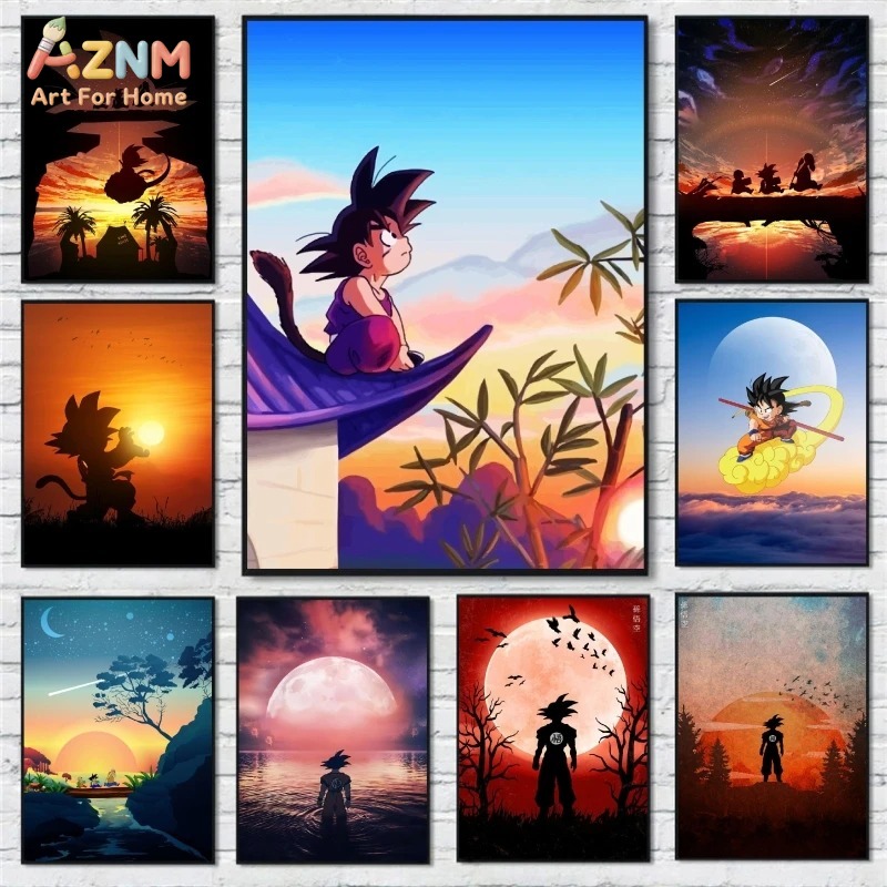 Resin Art Goku - AZNM Dragon Ball Kid Goku Zonsondergang