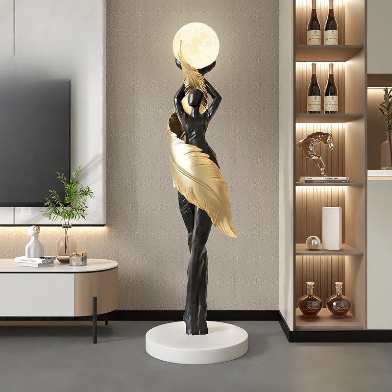 Resin Art On Floor - Grote vloerlampen bij de ingang Cadeau