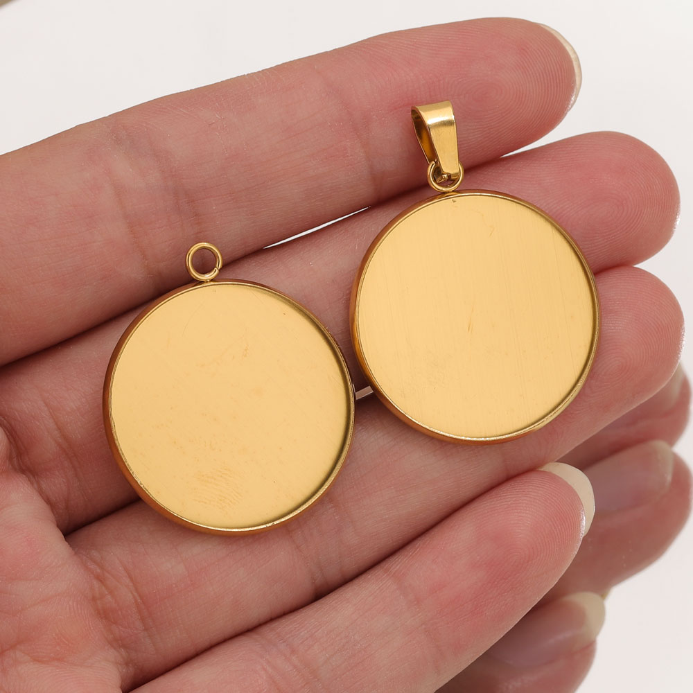 Resin Art Essentials - 10st roestvrij staal gouden hangers hars