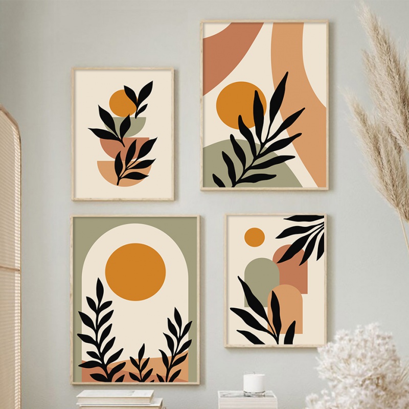 Resin Art Online - Abstracte Scandinavische wandkunst Boho stijl geometrische