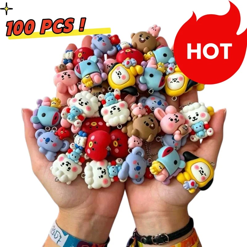 Resin Art Supplies - 7 stks BT21 Hars Cartoon Charm