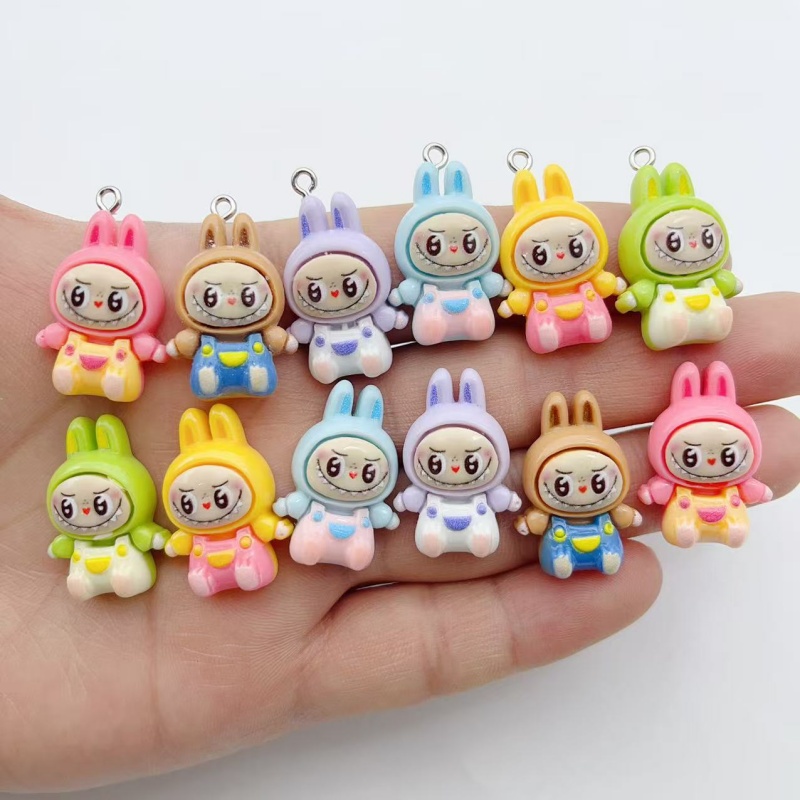 Resin Art Essentials - 10 stuks Kawaii Konijn Aardbei Huis