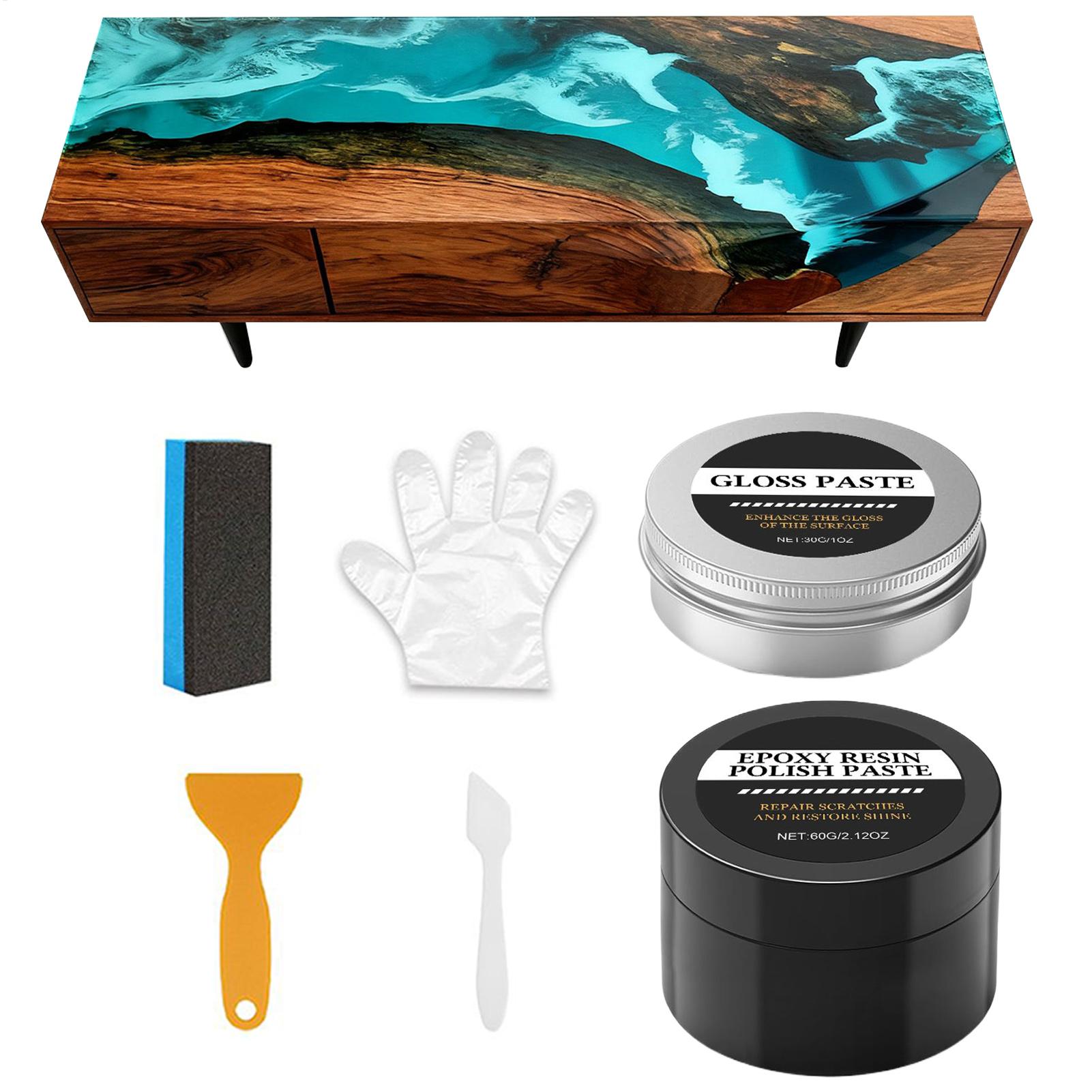 Resin Art Epoxy - Epoxyhars polijstset - Romige krasverwijderingscompound om
