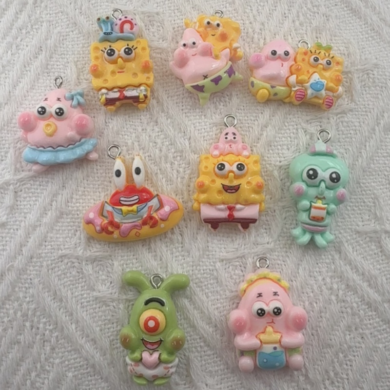Resin Art Essentials - 10 stuks cartoonhars hangers, DIY sieraden