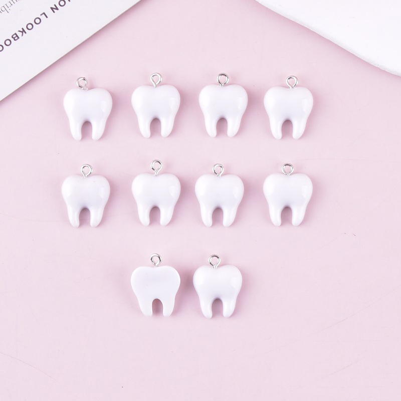 10 stuks schattige witte tande - Resin Art Essentials recensie en prijs