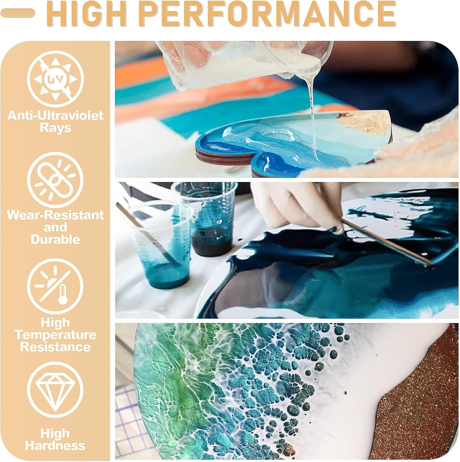 17,6 oz/33,8 oz AB hars epoxy  - Resin Art Epoxy recensie en prijs