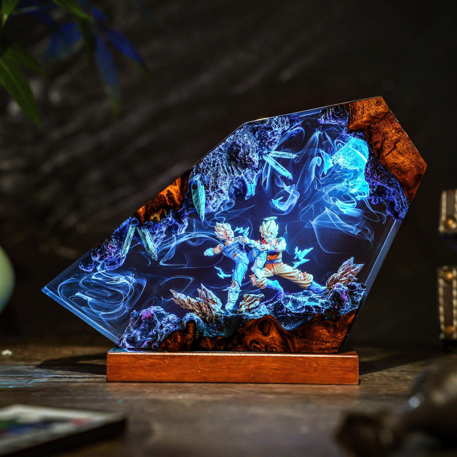 Goku & Vegeta Epoxyhars Handge - Resin Art Goku recensie en prijs