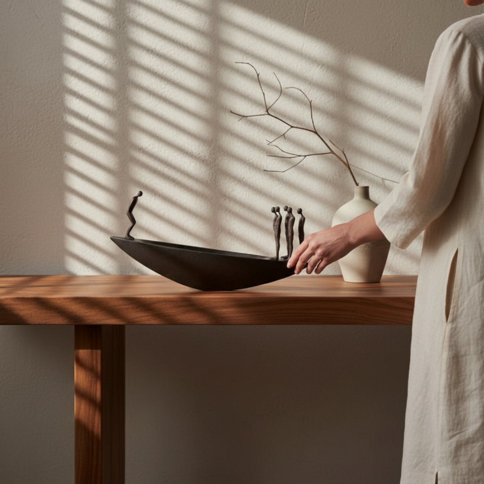 Modern hars zeilboot standbeel - Resin Artist recensie en prijs