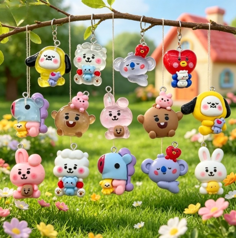 7 stks BT21 Hars Cartoon Charm - Resin Art Supplies recensie en prijs
