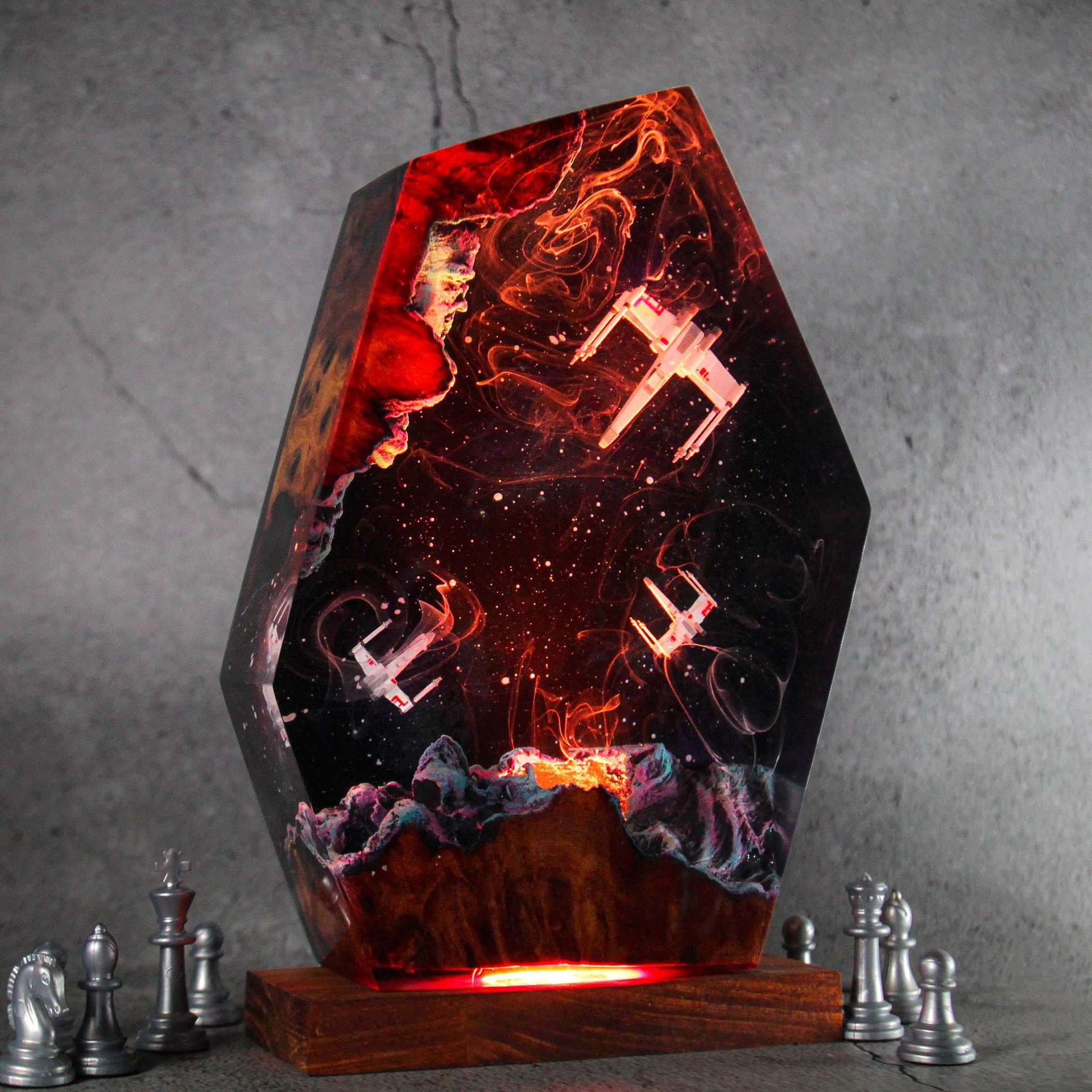 Aangepaste items Hars Tafellam - Resin Artist recensie en prijs