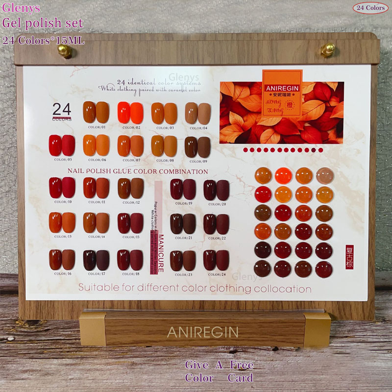 Vintage Bruine 24 Kleuren Nage - Resin Art Online recensie en prijs