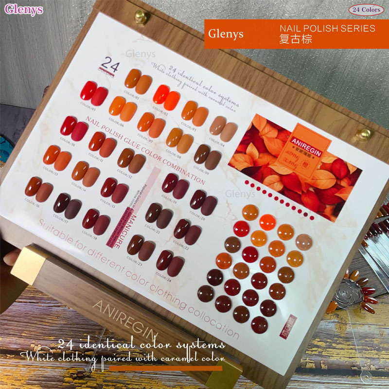 Vintage Bruine 24 Kleuren Nage - Resin Art Online recensie en prijs