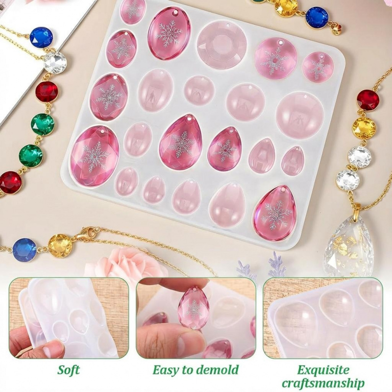 3-delige set edelsteen silicon - Resin Art Stone recensie en prijs